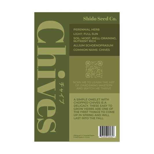 Chives Herb Seeds Packet