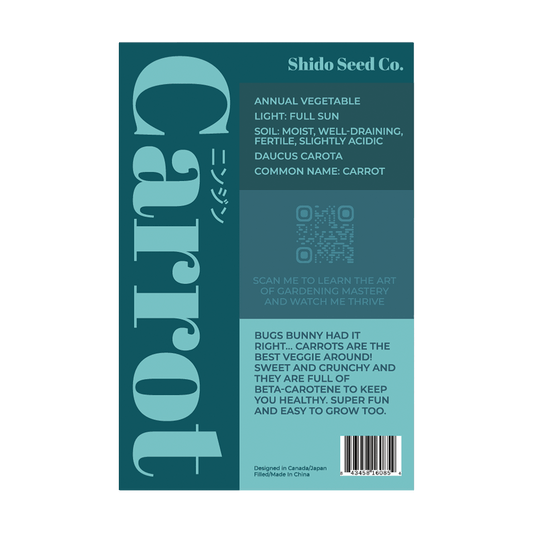 Carrot Vegetable Seeds Packet
