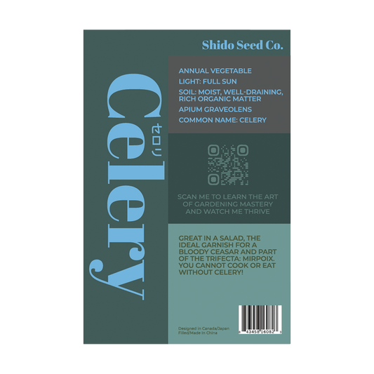 Celery Vegetable Seeds Packet