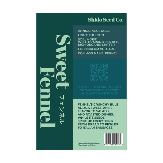 Fennel Vegetable Seeds Packet