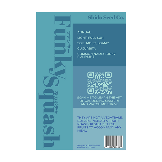 Funky Squash Vegetable Seeds Packet