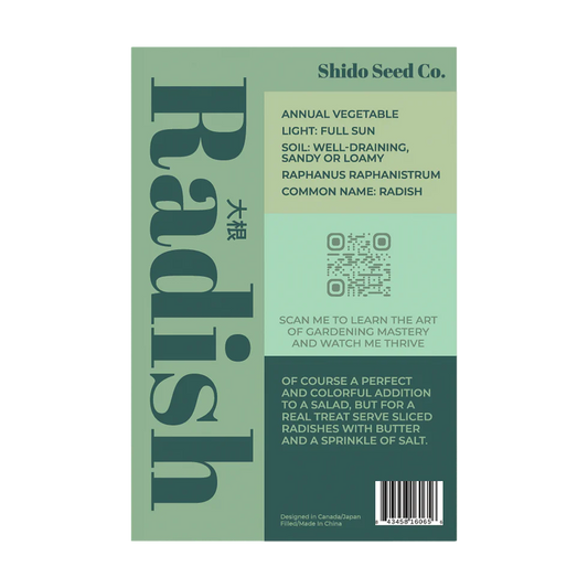 Radish Vegetable Seeds Packet