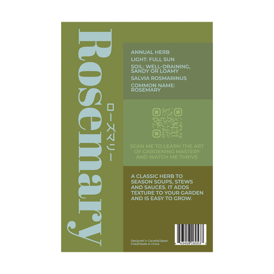 Rosemary Herb Seeds Packet