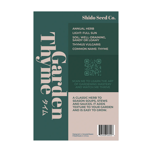 Thyme Herb Seeds Packet