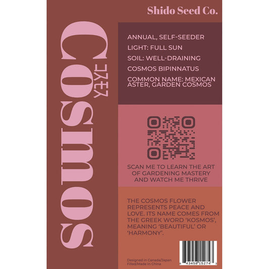 Cosmos Flower Seeds Packet